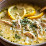 Mediterranean Lemon Chicken Soup: A Creamy, Comforting Bowl of Sunshine