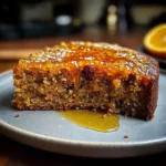 Orange & Cardamom Date Cake with Honey Drizzle