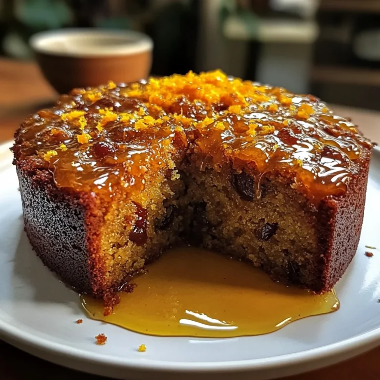 Orange & Cardamom Date Cake with Honey Drizzle