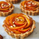 Persimmon Almond Rosette Tarts