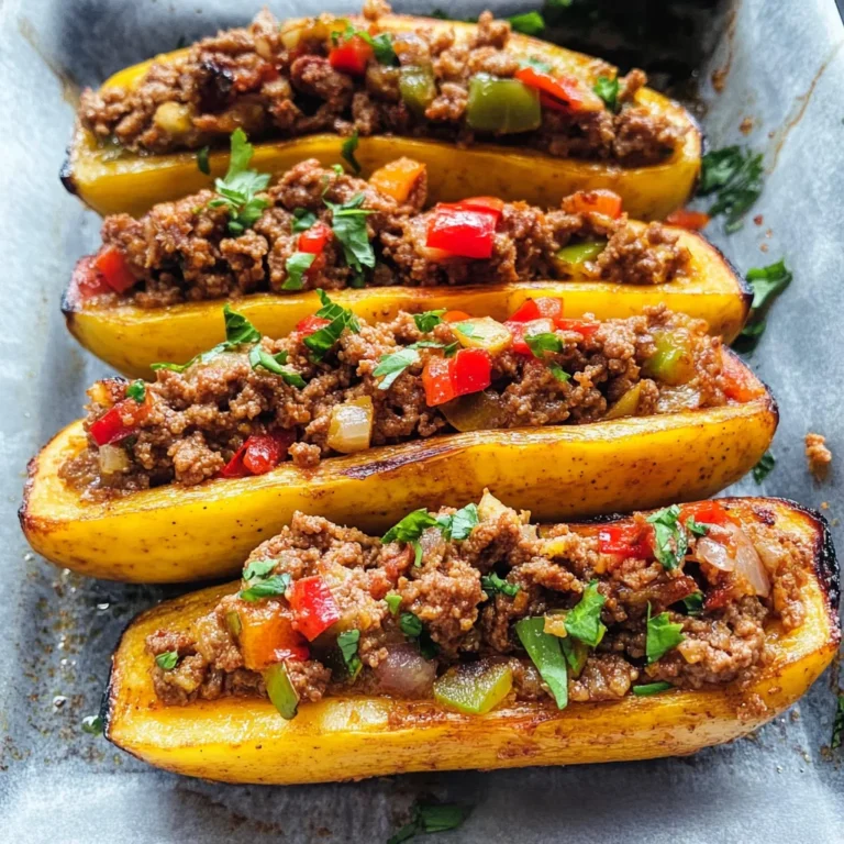 Stuffed Plantains (Canoas de Platanos)