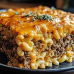 The BEST Mac and Cheese Meatloaf Casserole