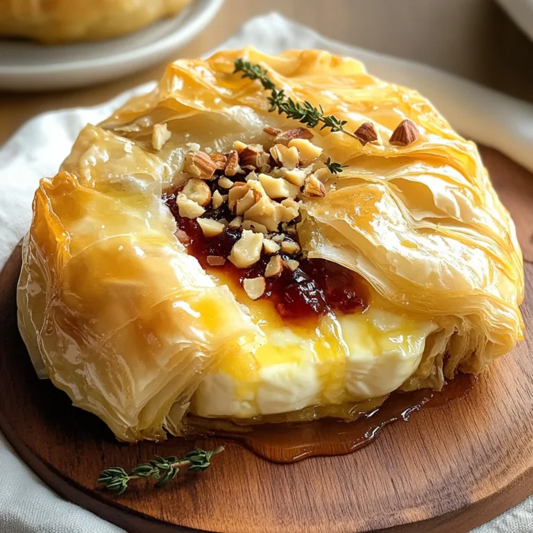 Best Baked Brie in Phyllo Dough Recipe