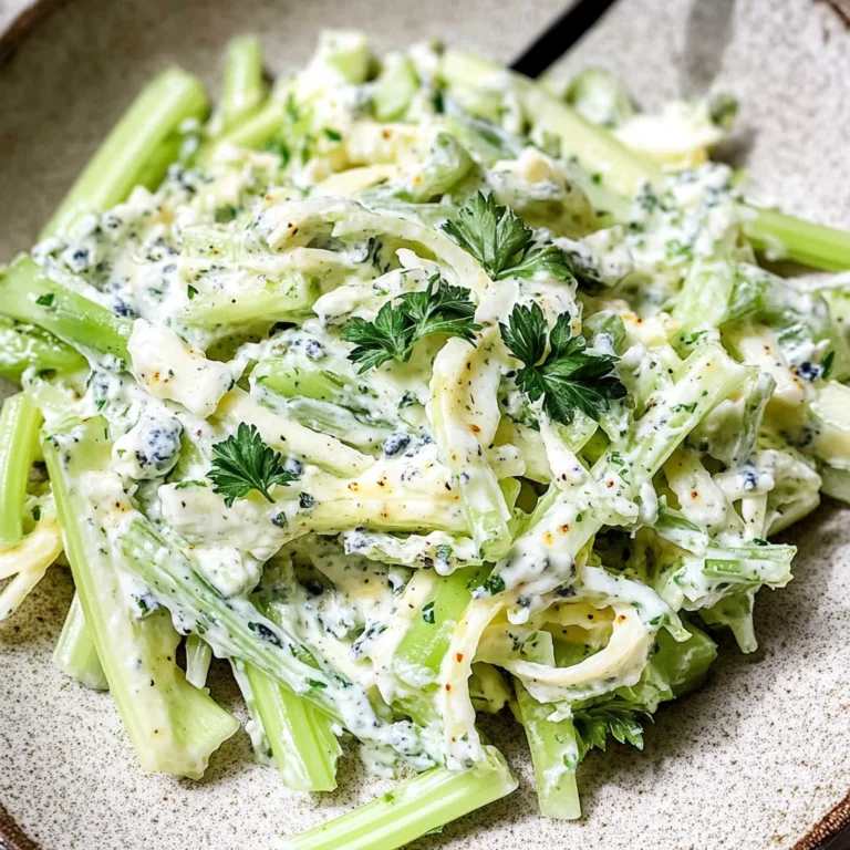Blue Cheese Celery Slaw Recipe