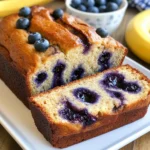 Blueberry Cinnamon Swirl Banana Bread