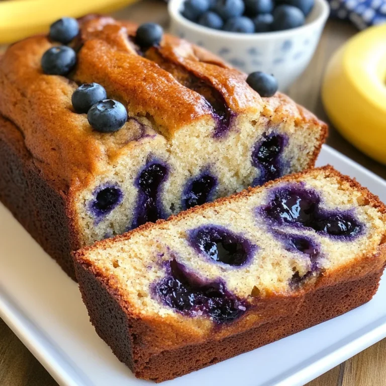 Blueberry Cinnamon Swirl Banana Bread