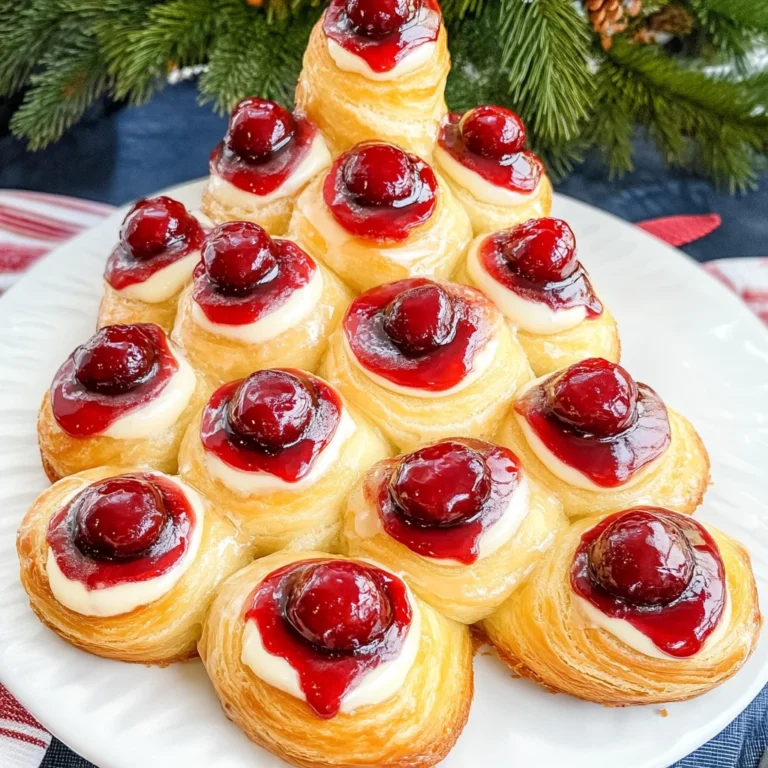 Christmas Tree Cream Cheese Danish
