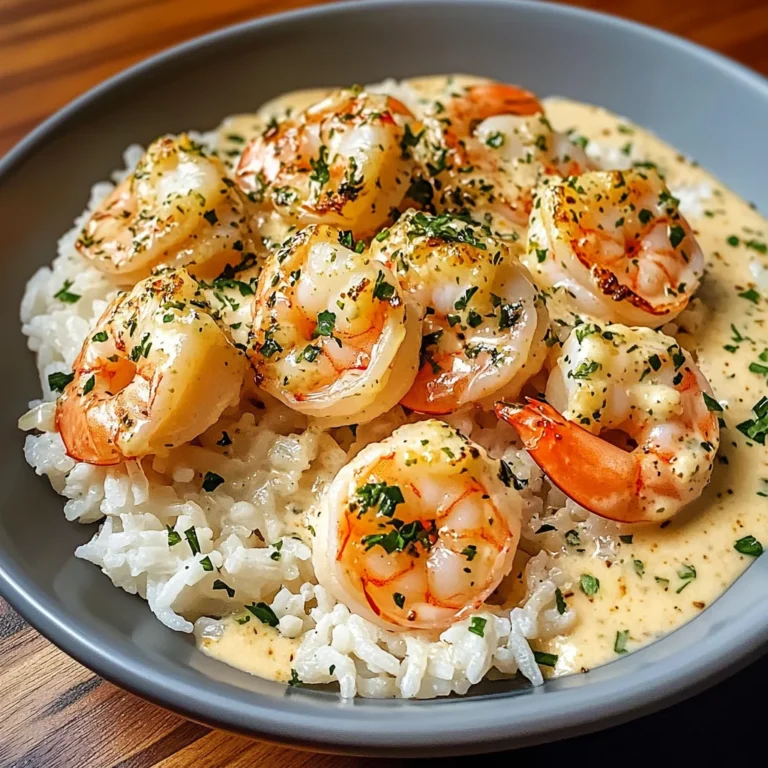 Creamy Garlic Butter Shrimp with Rice: A Quick and Comforting One-Pan Meal