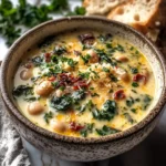 Creamy Tuscan White Bean Lemon Soup