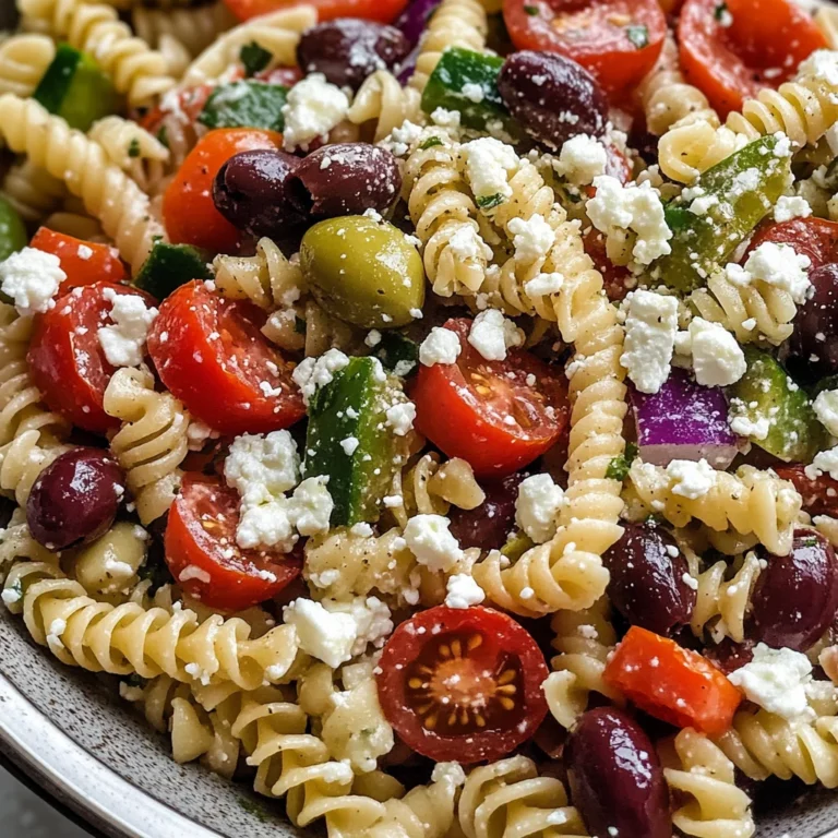 Easy Greek Pasta Salad
