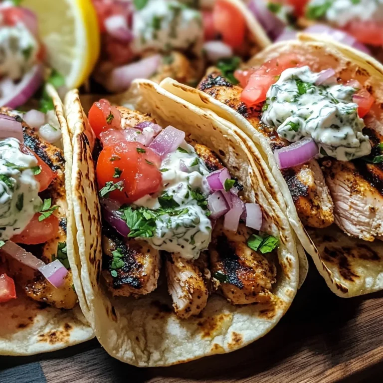 Flavorful Mediterranean Chicken Tacos