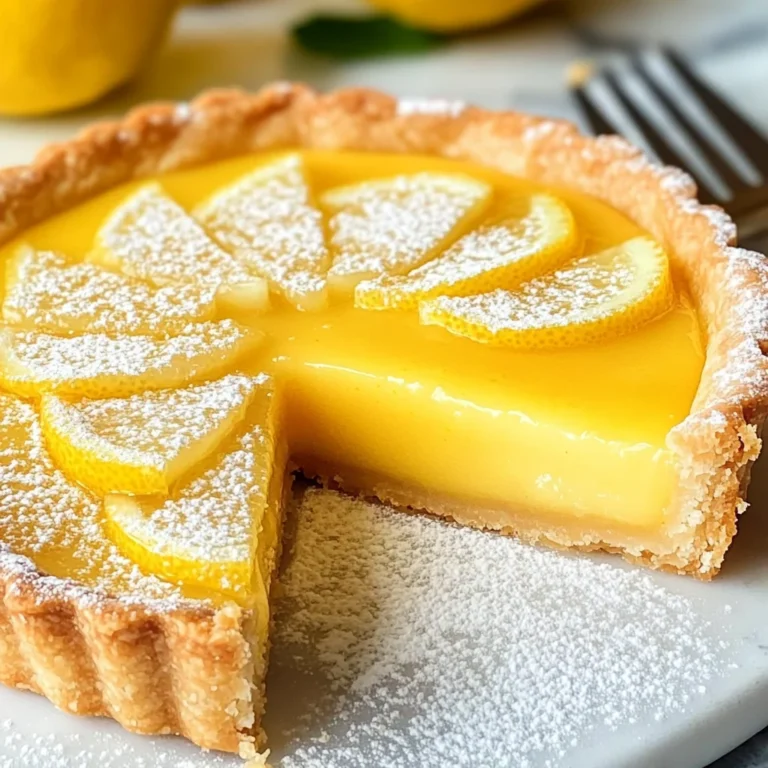 French Lemon Tart W/ Lemon Curd