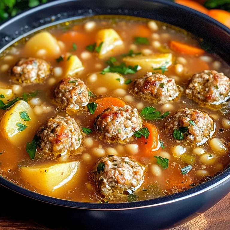 One-Pot Easy Meatball Soup the Whole Family Will Love