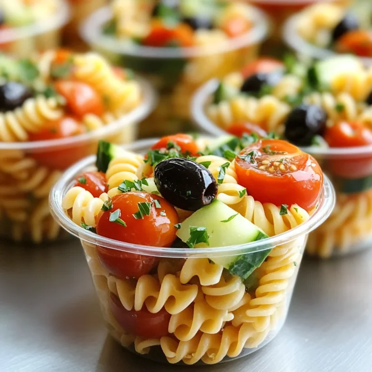 Pasta Salad Cups Recipe