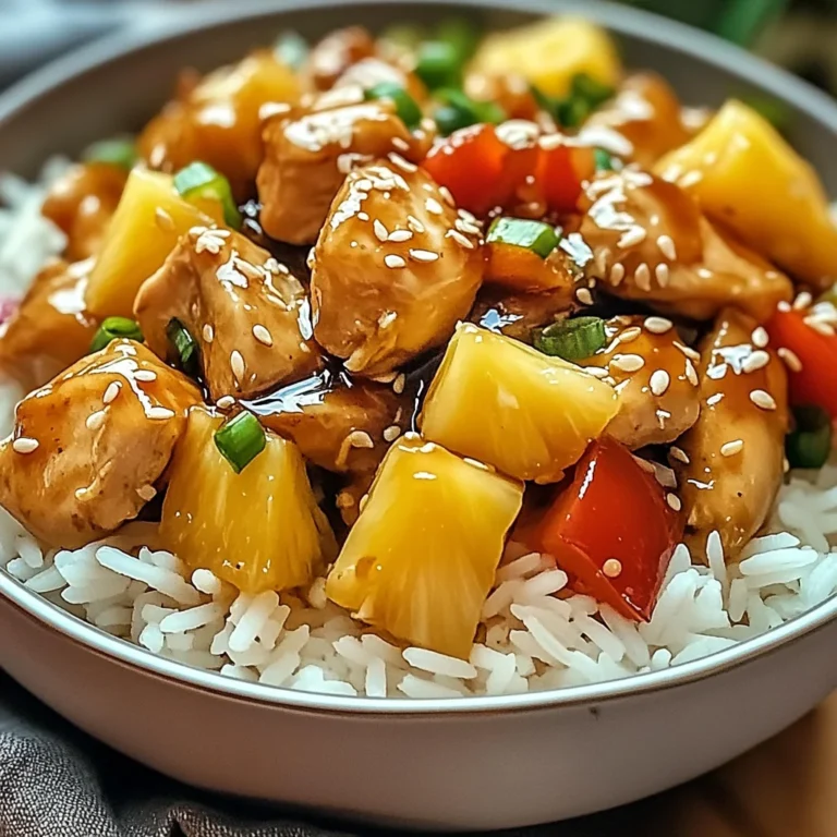 Pineapple Chicken and Rice: Quick Tropical Delight for Dinner
