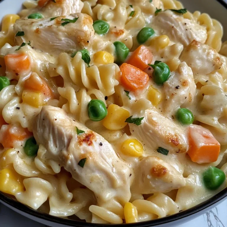 Quick Chicken Pot Pie Pasta