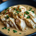 Slow Cooker Creamy Chicken & Gravy