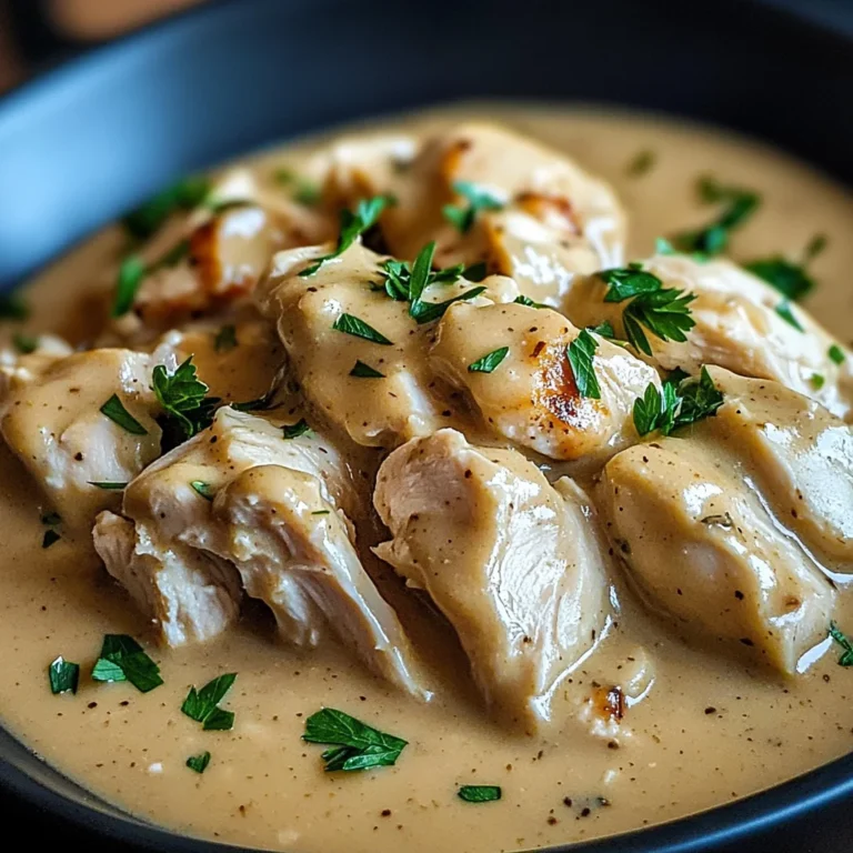 Slow Cooker Creamy Chicken & Gravy