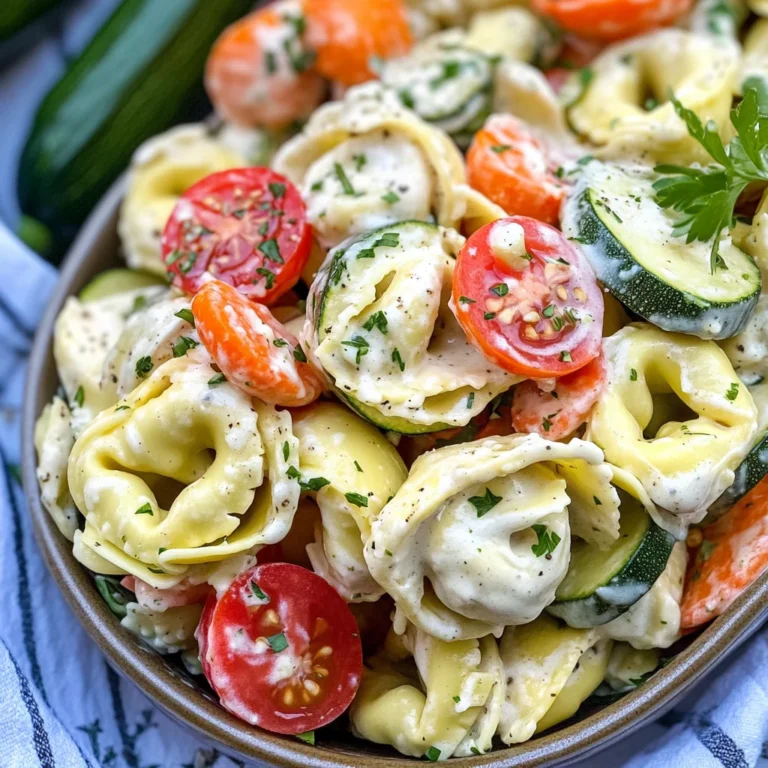Summertime Tortellini Pasta Salad With Vegetables