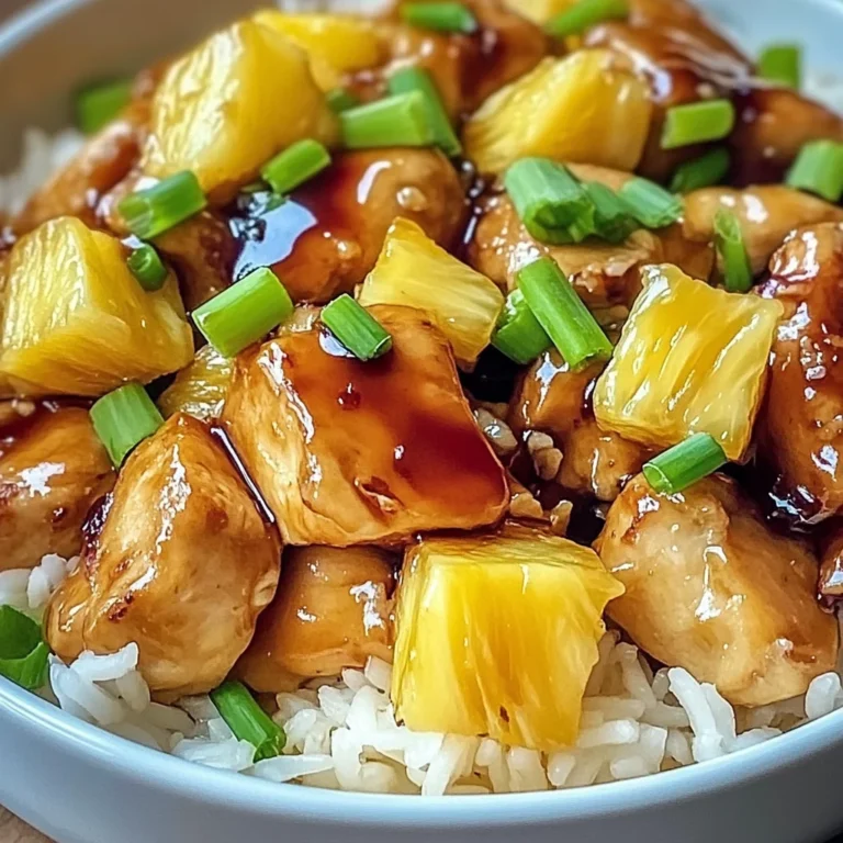 Sweet and Savory Pineapple Chicken and Rice