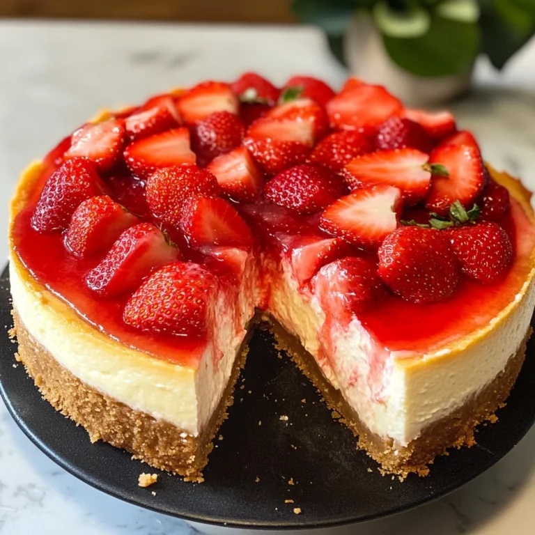 THE BEST STRAWBERRY CHEESECAKE RECIPE