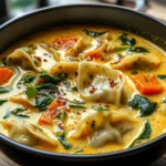 Thai Potsticker Coconut Soup