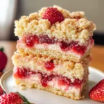 Vegan Strawberry Crumb Cake