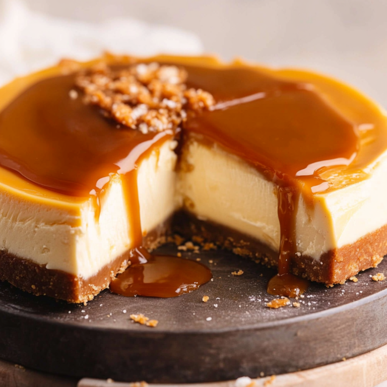 BEST SALTED CARAMEL CHEESECAKE RECIPE