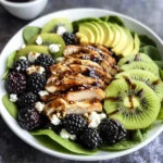 Blackberry Kiwi Balsamic Chicken Salad