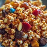 Caramel Candy Apple Popcorn