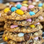Chewy Cadbury Egg Oatmeal Chocolate Chip Easter Cookies Delight