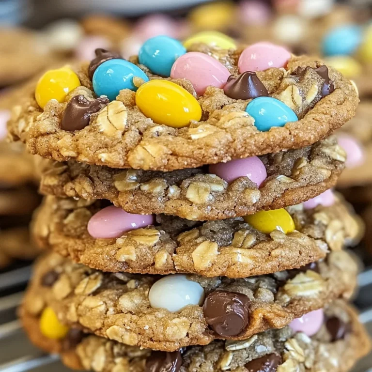 Chewy Cadbury Egg Oatmeal Chocolate Chip Easter Cookies Delight