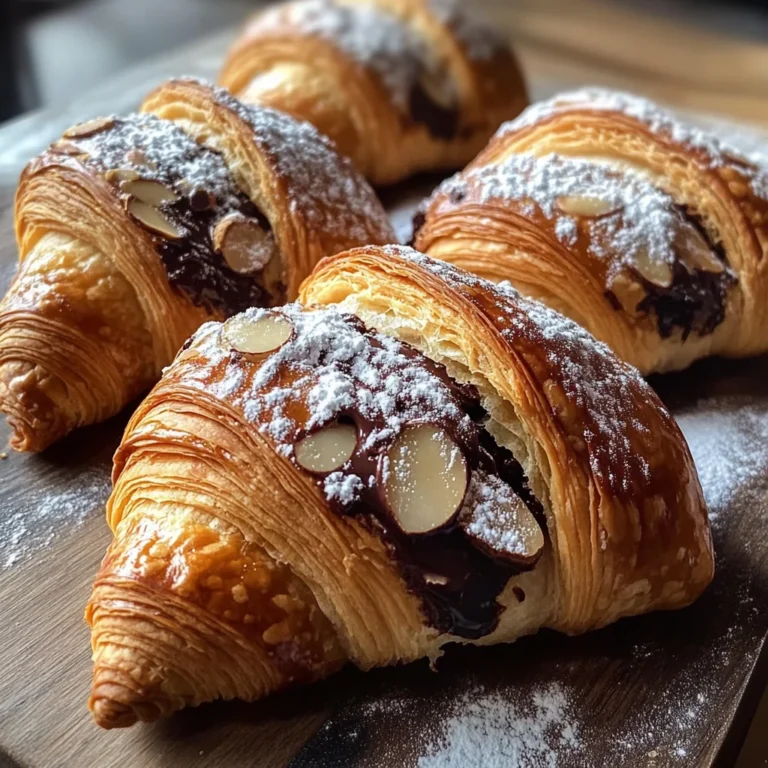 Chocolate Almond Croissants Recipe