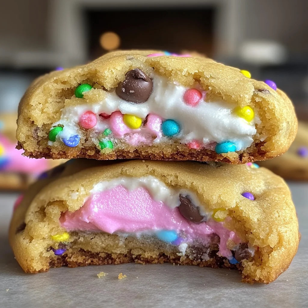 Chocolate Chip Peep Stuffed Easter Cookies