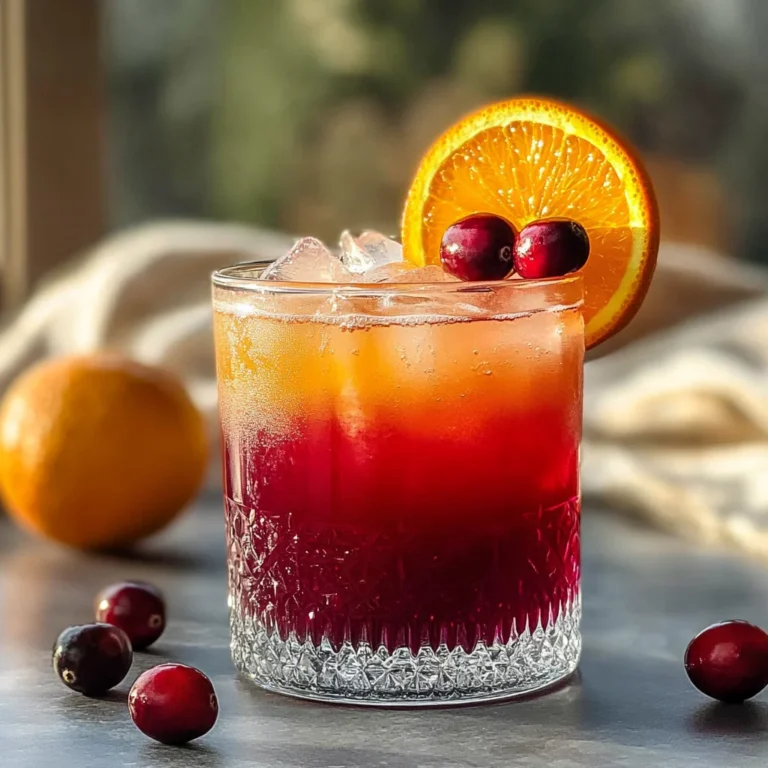 Cranberry and Orange Juice Mocktail