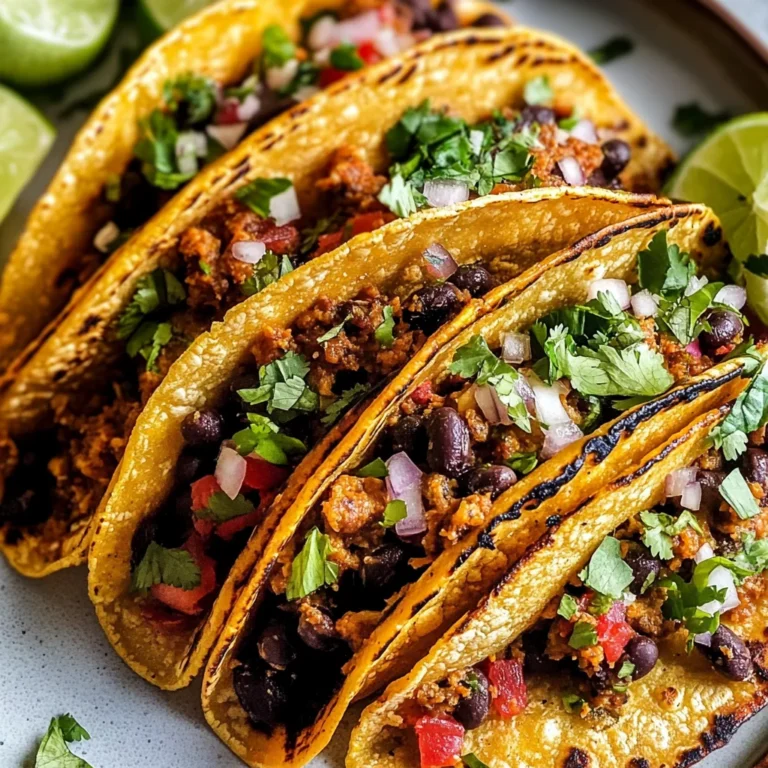 Crispy Sheet Pan Black Bean Tacos (Vegetarian)