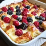 Croissant breakfast casserole