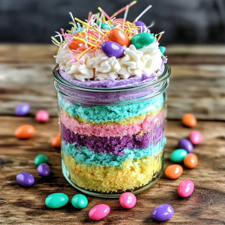 Easter Cake in a Jar