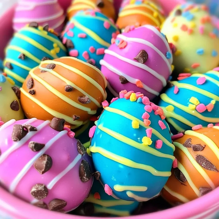 Easter Egg Cookie Dough Truffles