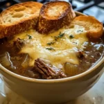 French Onion Short Rib Soup with Gruyère Toast