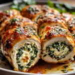 Herbed Ricotta Stuffed Chicken Rolls