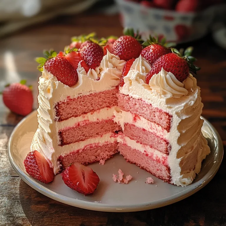 Homemade Strawberry Cake
