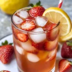Homemade Strawberry Iced Tea