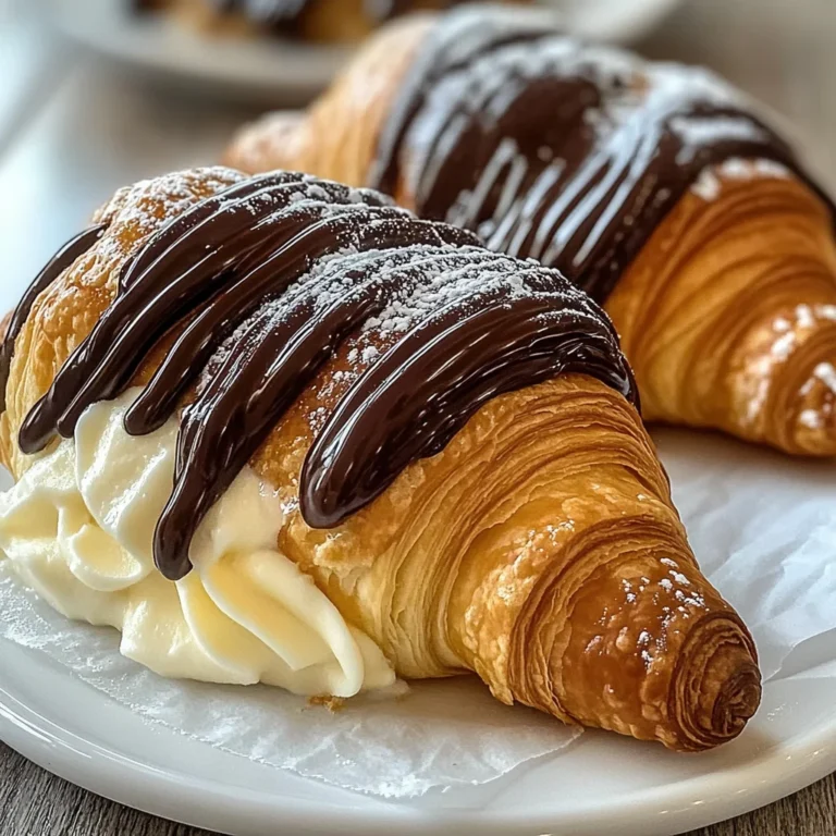 Indulgent Boston Cream Pie Croissants for Your Sweet Tooth