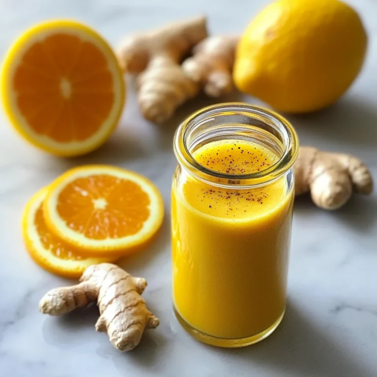 Lemon Ginger Turmeric Shot