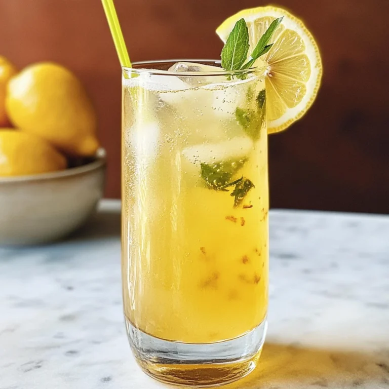 Lemon Verbena Spritz mocktail Recipe