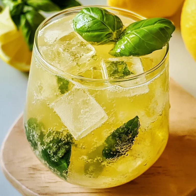 Limoncello Spritz With Basil or Mint