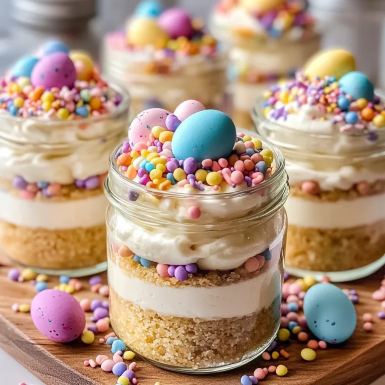 Mini Easter Cheesecake Jars - A Cute, No-Bake Spring Dessert