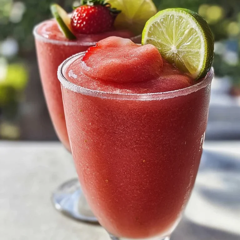 Nonalcoholic Strawberry Margaritas