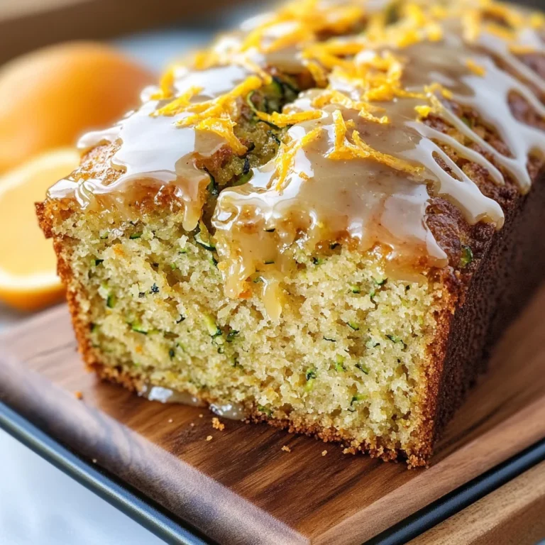 Orange Zucchini Bread with Orange Glaze